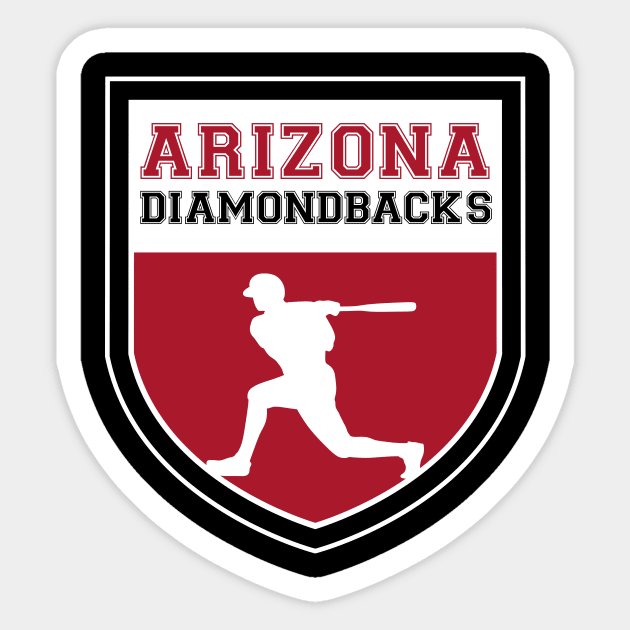 Arizona Diamondbacks Fans - MLB T-Shirt Sticker by info@dopositive.co.uk